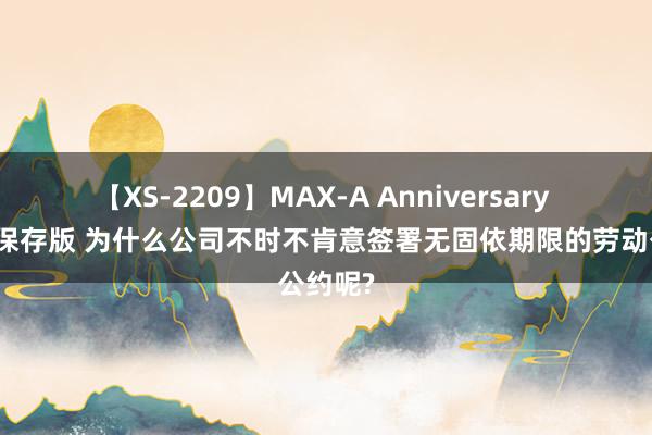 【XS-2209】MAX-A Anniversary 超永久保存版 为什么公司不时不肯意签署无固依期限的劳动公约呢?