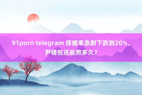 91porn telegram 撑握率急剧下跌到20%，尹锡悦还能熬多久？